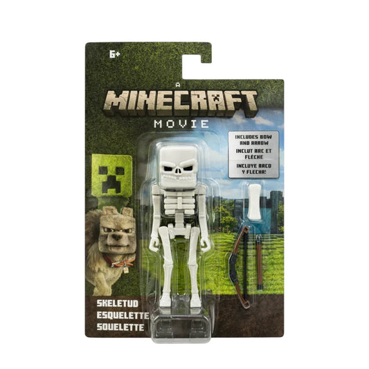 Minecraft Movie Skeleton Action Figure with Bow & Arrow – 6+ – Collectible Character Toy