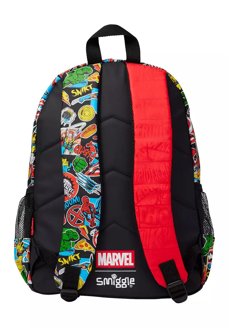 Smiggle Marvel Comics Classic Backpack Black for Kids