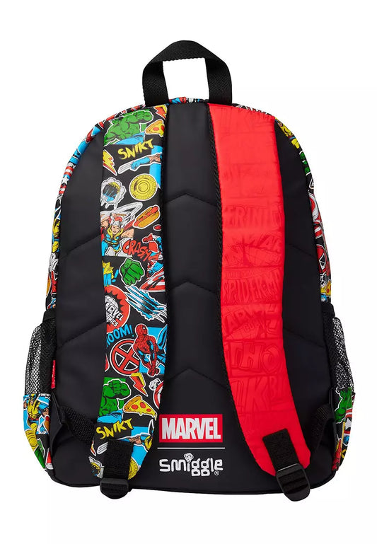 Smiggle Marvel Comics Classic Backpack Black for Kids