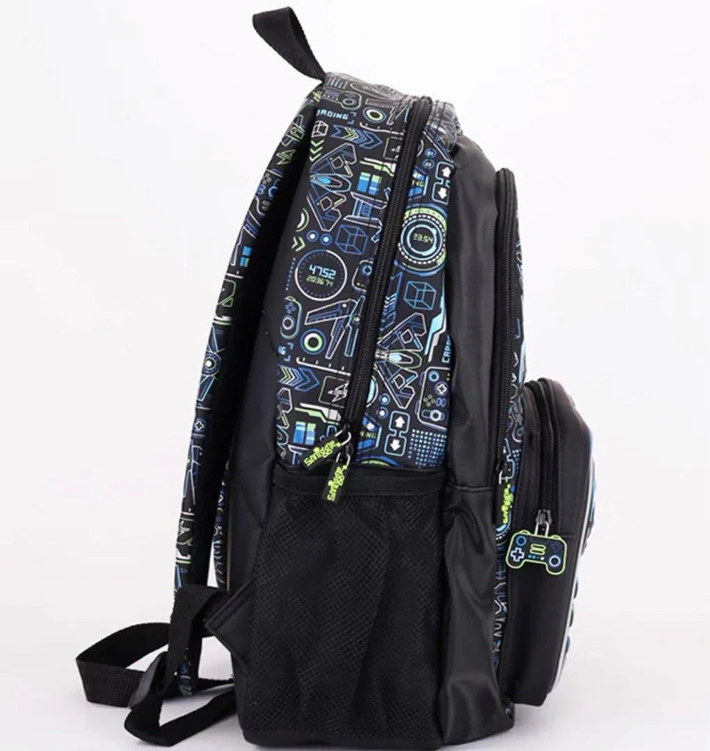 Smiggle School Bag : Game Console Controller Colorful & Stylish 16 Inch Backpack for Kids - Jaiman Toys