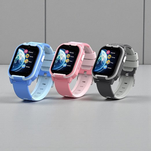 Spiky Gnome 4G Video Calling Smartwatch for Kids – Pink | GPS, SOS, HD Camera- 3 Color Options