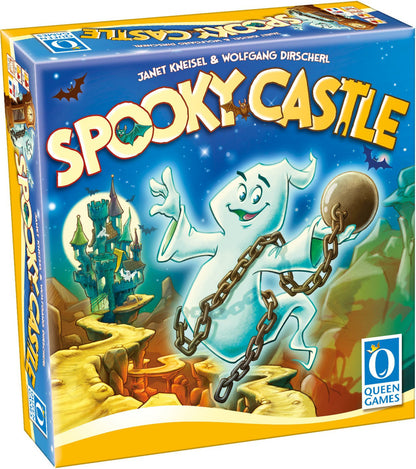 Queen Games Spooky Castle Party & Fun Board Game for Kids & Family | Halloween-Themed Strategy & Adventure Game | Interactive Family Board Game for Game Nights