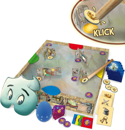 Queen Games Spooky Castle Party & Fun Board Game for Kids & Family | Halloween-Themed Strategy & Adventure Game | Interactive Family Board Game for Game Nights