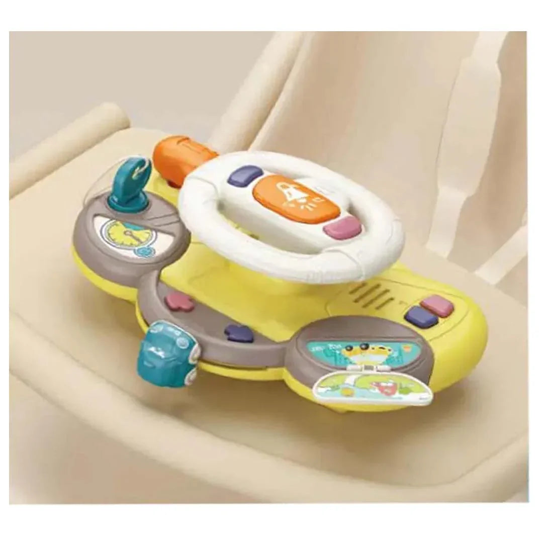 Intelligent Infant Musical Steering Wheel Toy – Multi-Functional Early Learning Driving Toy for Babies & Toddlers - Jaiman Toys