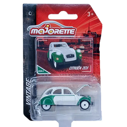 Majorette Street Cars – Vintage Citroen 2CV-Whit/Green