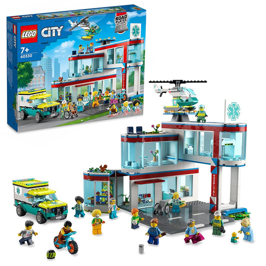 LEGO 60330 City Hospital Building Kit (816 Pieces)