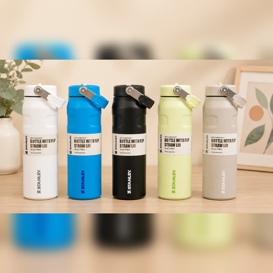 Stanley The FlowState Bottle with Flip Straw Lid 24oz / 710ml Insulated Water Bottle (Assorted Colours)