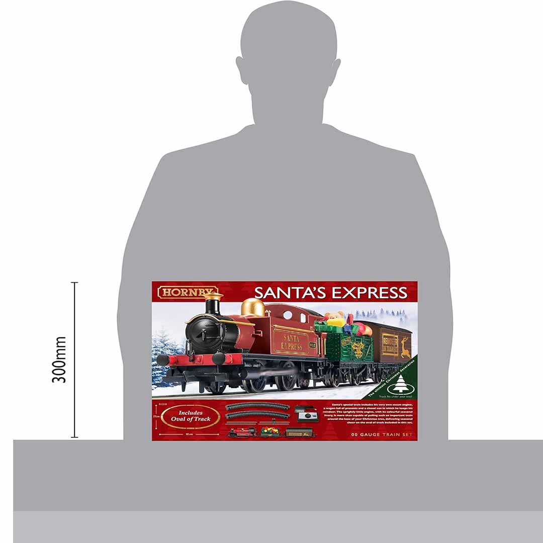Hornby Hobbies R1248 Santa’s Express Electric Train Set | OO Gauge Christmas Railway Toy with Track & Controller