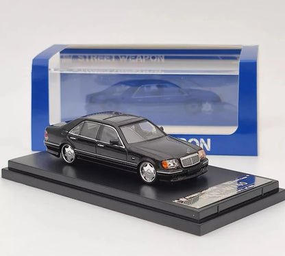 Street Weapon BENZ-W140 Black Diecast 1:64 Scale Car Model - Jaiman Toys