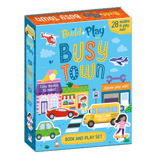 Build & Play: Busy Town | Interactive Construction & Role-Play Activity Set for Kids