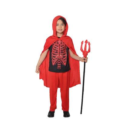 Demonian Boy Halloween Costume – Spooky Devil Outfit for Kids – Trick-or-Treat & Party Dress-Up