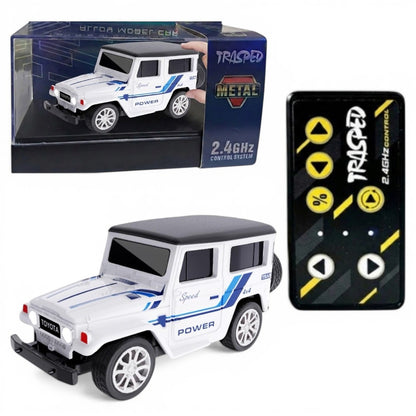 Trasped 1:64 Mini RC Off-Road Car – Pocket Size Remote Control SUV with App Control, 2.4GHz Controller & Rechargeable Battery (5 Colors)