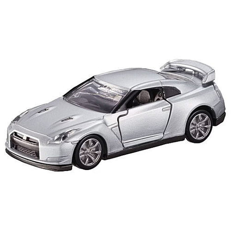 Tomica Premium No. 17 Nissan GT-R Die-Cast Model Car | Takara Tomy Premium Metal JDM Sports Car Collector Replica with Detailed Interior, Realistic Wheels & Collector Box | Silver