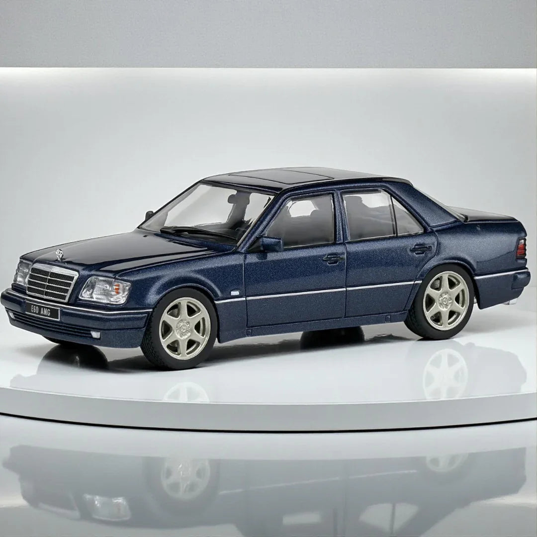 Solido 1:43 Mercedes-Benz W124 E60 AMG – Nautical Blue – Diecast Model Car S4313203| Collector’s Edition Miniature