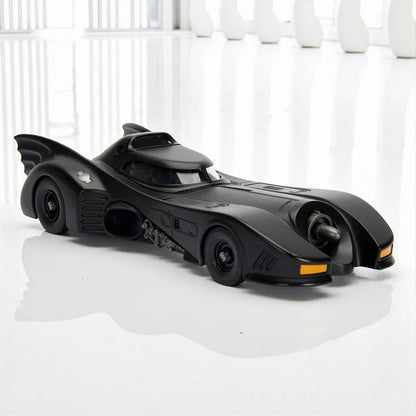Joy Junction 1:24 Scale 1989 Batmobile Diecast Alloy Car Model – Black Finish | -Go Lights & Sound, Spray Effect, Shock Absorption (JJ211)