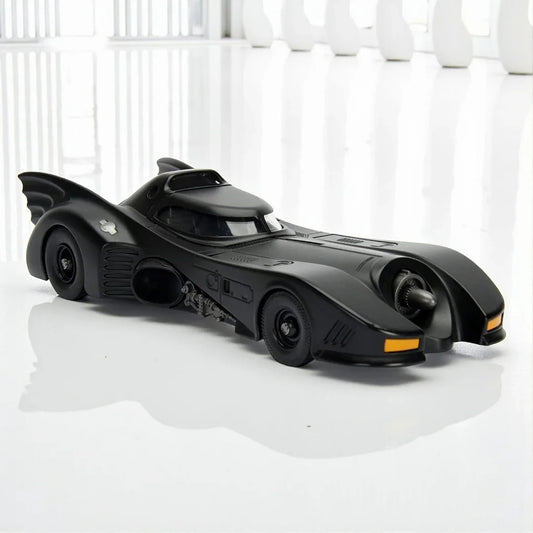 Joy Junction 1:24 Scale 1989 Batmobile Diecast Alloy Car Model – Black Finish | -Go Lights & Sound, Spray Effect, Shock Absorption (JJ211)