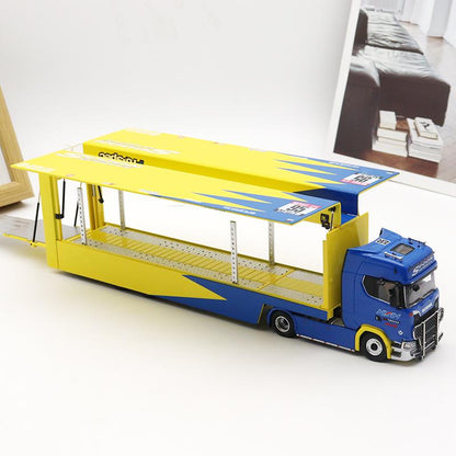 Spoon Sports Scania S730 1:64 Scale Special Edition Enclosed Double Deck Truck – Diecast Collectible