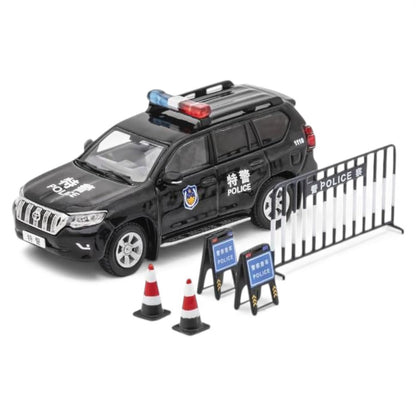 Toyota Land Cruiser Prado 150 – S.W.A.T Version (Black) | 1:64 Diecast Model Car