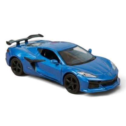 RMZ City Chevrolet Corvette Z06 1:32 Scale Die-Cast Model Car – With 2 Variants Collectible Car with Opening Doors, Pull-Back Action