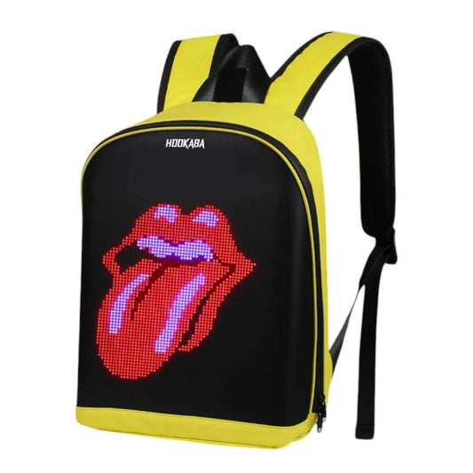 Hookaba Urban Buzz LED Backpack – Futuristic Hard Shell | Waterproof | 15.6” Laptop | Night-Ready Design - Jaiman Toys