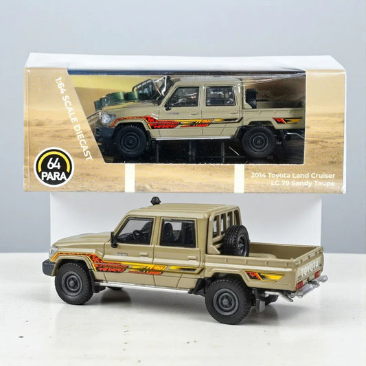 Para64 1:64 Toyota Land Cruiser 79 2014 Sandy Taupe LHD Diecast Car-Model