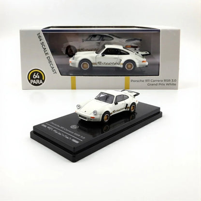 PARA64 1:64 Porsche 911 Carrera RSR 3.0 Grand Prix White LHD Diecast Car-By Paragon