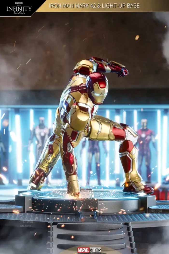 ZD Toys Marvel Studios The Infinity Saga Iron Man Mark 42 Light-Up