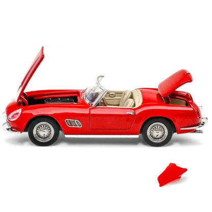 GFCC 1:64 Scale 1960 SWB Ferrari 250GT California Red Miner Convertible Diecast Car Model