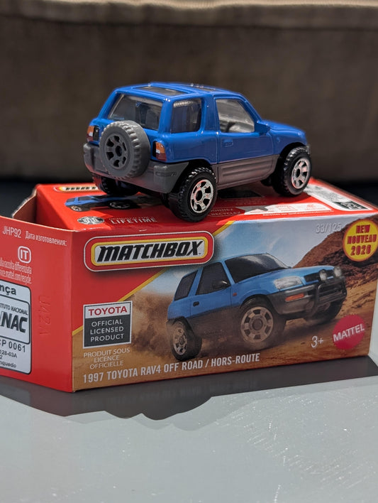 Matchbox 1997 Toyota RAV4 Off-Road | Licensed Die-Cast SUV | 1:64 Scale | Ages 3+