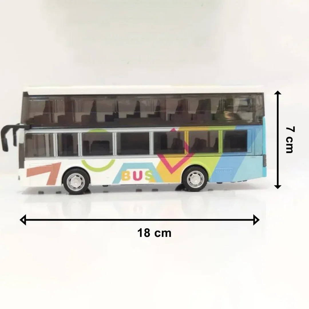 CARTOON BUS - ART LIGHTING BUS MODEL with Light and Sound effects Age 3+ - Jaiman Toys