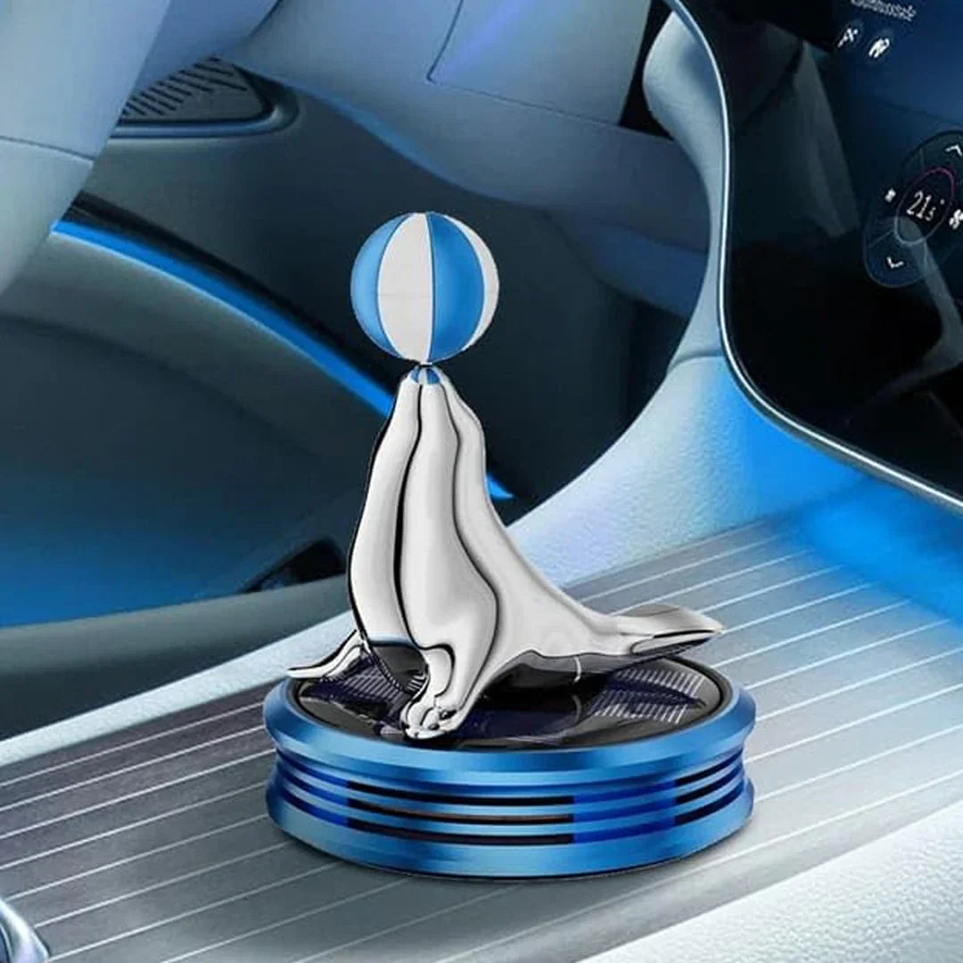 Premium Car Solar Aromatherapy Rotating Sea Dolphin 360 degree Suspended Automatic Car Aromatherapy Perfume For Car - Jaiman Toys