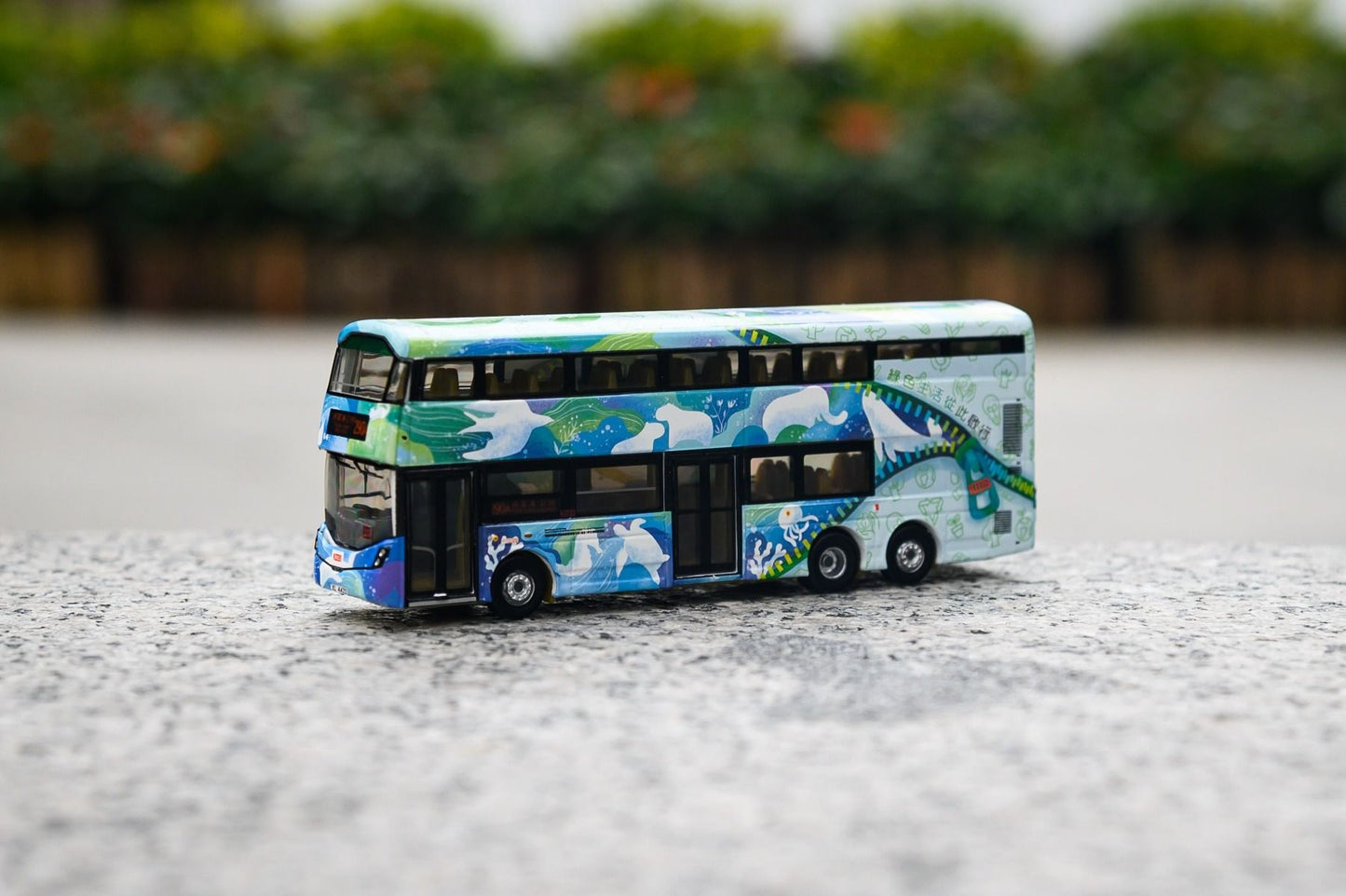 Tiny City 1:110 Hong Kong KMB Volvo B8L Wright 12m Double-Decker Bus Die-Cast Model | Route 290A Collectible Bus