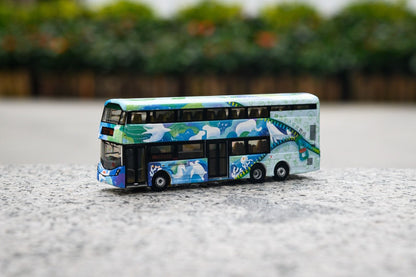Tiny City 1:110 Hong Kong KMB Volvo B8L Wright 12m Double-Decker Bus Die-Cast Model | Route 290A Collectible Bus
