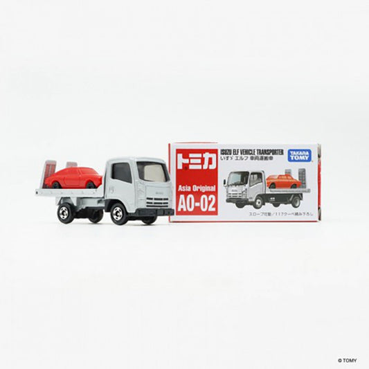 Tomica Asia Original A0-02 ISUZU ELF VEHICLE TRANSPORTER -TAKARA TOMY Diecast Car Model