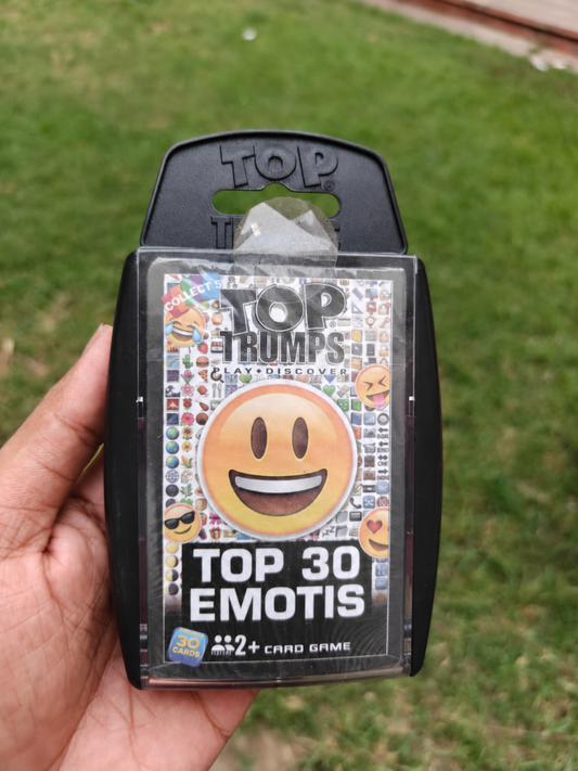 Top Trumps Top 30 Emotis Card Game – 30 Emoji-Themed Collectible Cards | 2+ Players | Rare 2016 Edition