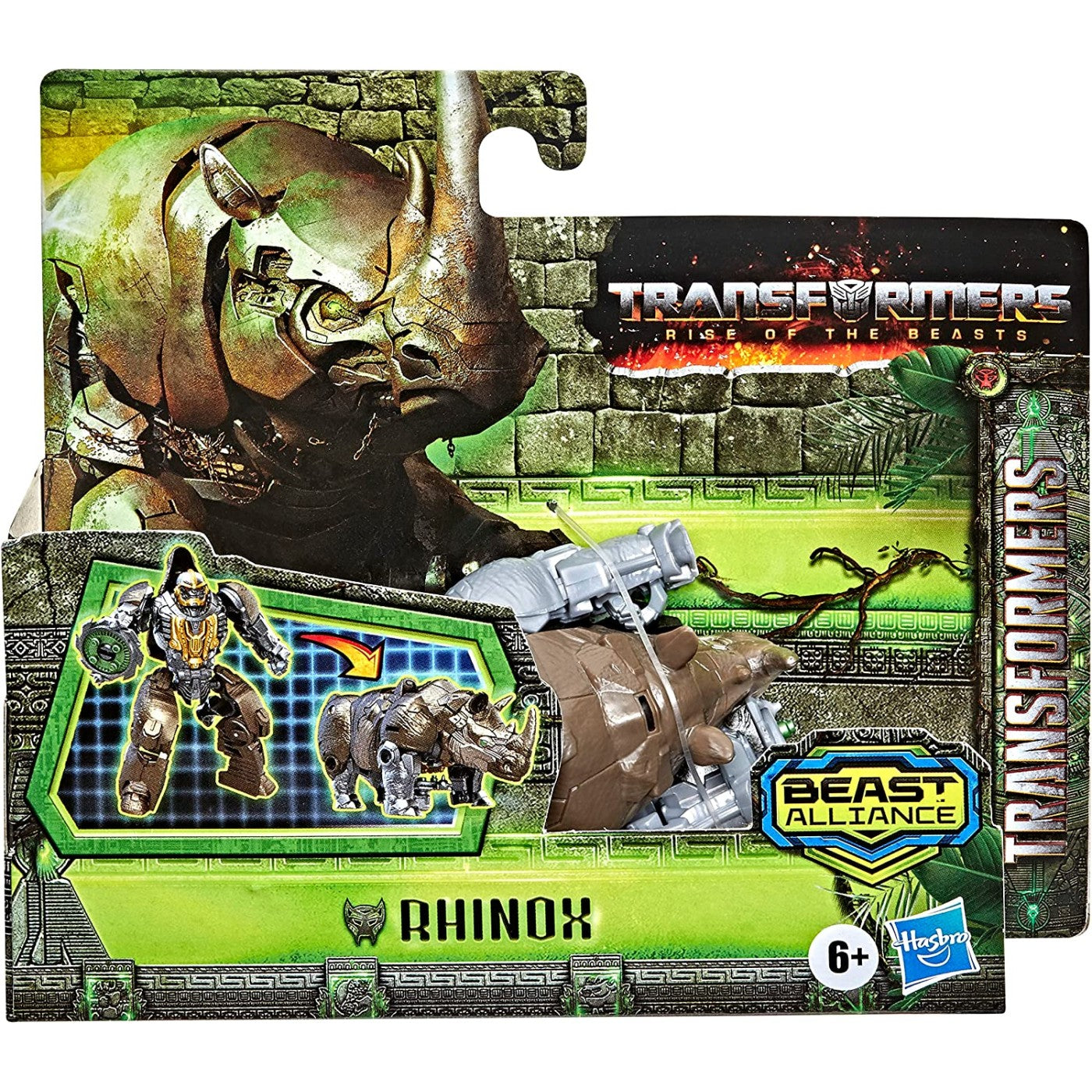 Transformers Toys Rise Of The Beasts Movie Beast Alliance Battle Changers Rhinox Action Figure, Ages 6 And Up, 4.5 Inch F3896 / F4606
