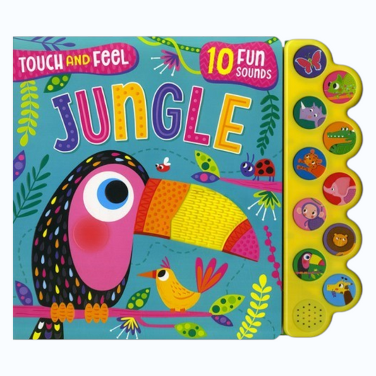 North Parade Touch and Feel Jungle Sound Book for Kids with 10 Fun Animal Sounds