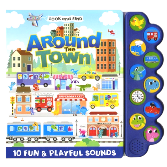 PAGE Publications Look and Find Around the Town Activity Book for Kids | Search & Find Educational Picture Book