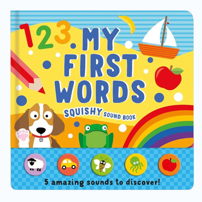 North Parade My First Words Squishy Sound Book for Toddlers | Interactive Early Learning Sound Board Book