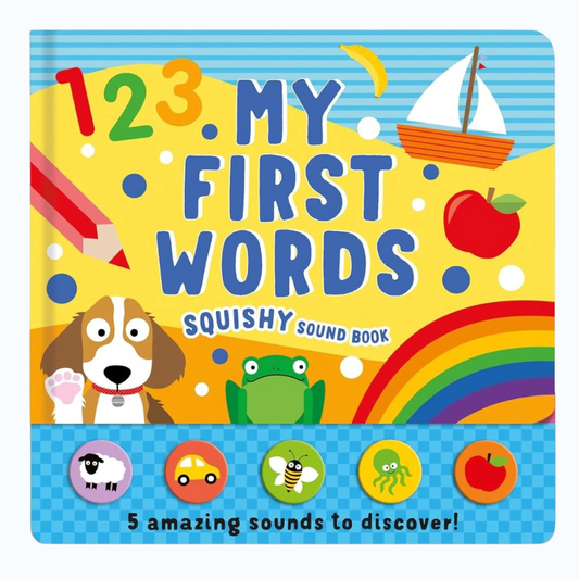 North Parade My First Words Squishy Sound Book for Toddlers | Interactive Early Learning Sound Board Book