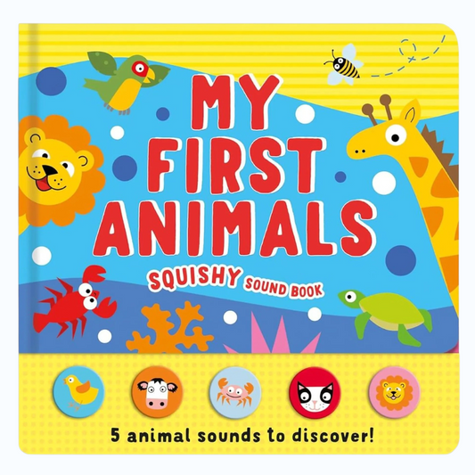 North Parade My First Animals Squishy Sound Book for Toddlers | Interactive Animal Sound Board Book for Kids