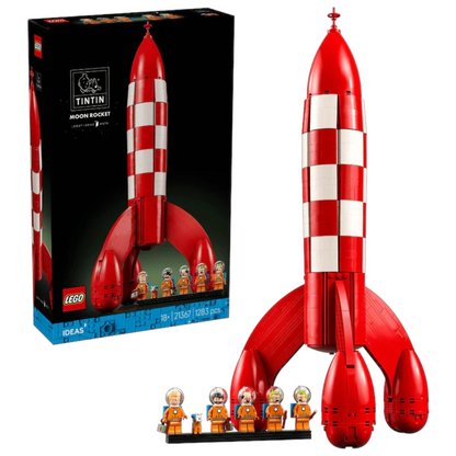 LEGO® Ideas Tintin® Moon Rocket - Building Kit for Adults - Comic Book and Space Decor - 21367