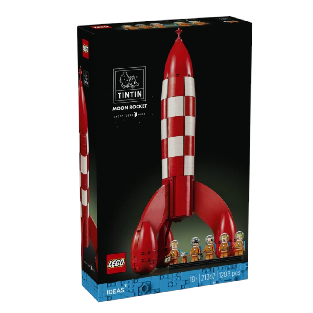 LEGO® Ideas Tintin® Moon Rocket - Building Kit for Adults - Comic Book and Space Decor - 21367