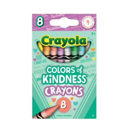 Crayola Colors of Kindness Crayons, 8 Count | Inspirational Coloring Crayons for Kids