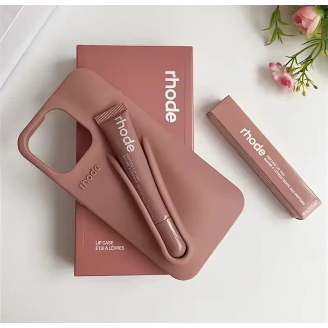 Fall Lip Case for iPhone 14, 15 & 16 Series – Soft Silicone Phone Cover with Lip Balm Included