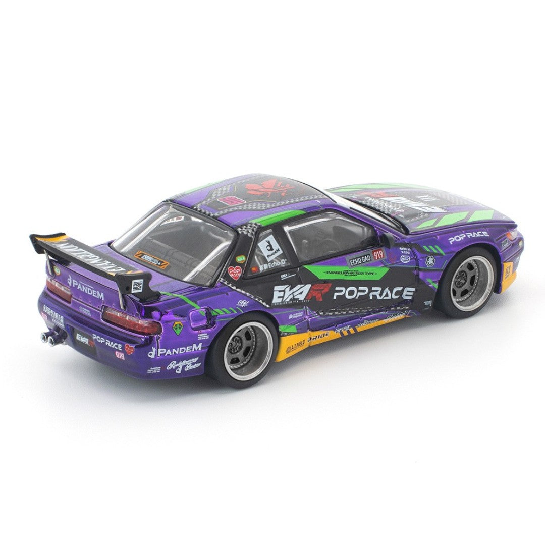 POP RACE 1:64 EVA RT Test Type-01 Pandem S13 PR64-432 | Evangelion Racing Diecast Model Car (BGX)