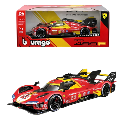 Bburago 1:18 Ferrari 499P #50 – 24H Le Mans Champion 2024 Diecast Model Car