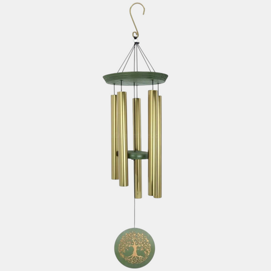 Nature's Melody Tree of Life GDB36TL Wind Chime 36 Inch Rose Gold – Premium Tuned Aluminum Outdoor Chimes for Garden & Balcony Decor