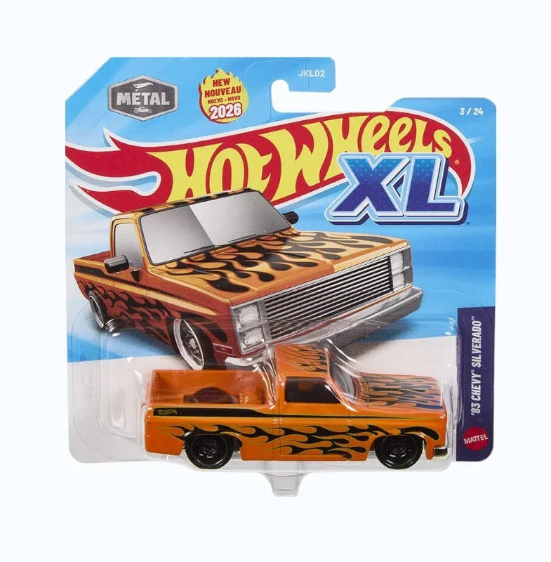 Hot Wheels 2026 XL Metal Die-Cast Cars – 6 Piece Set | Large Size