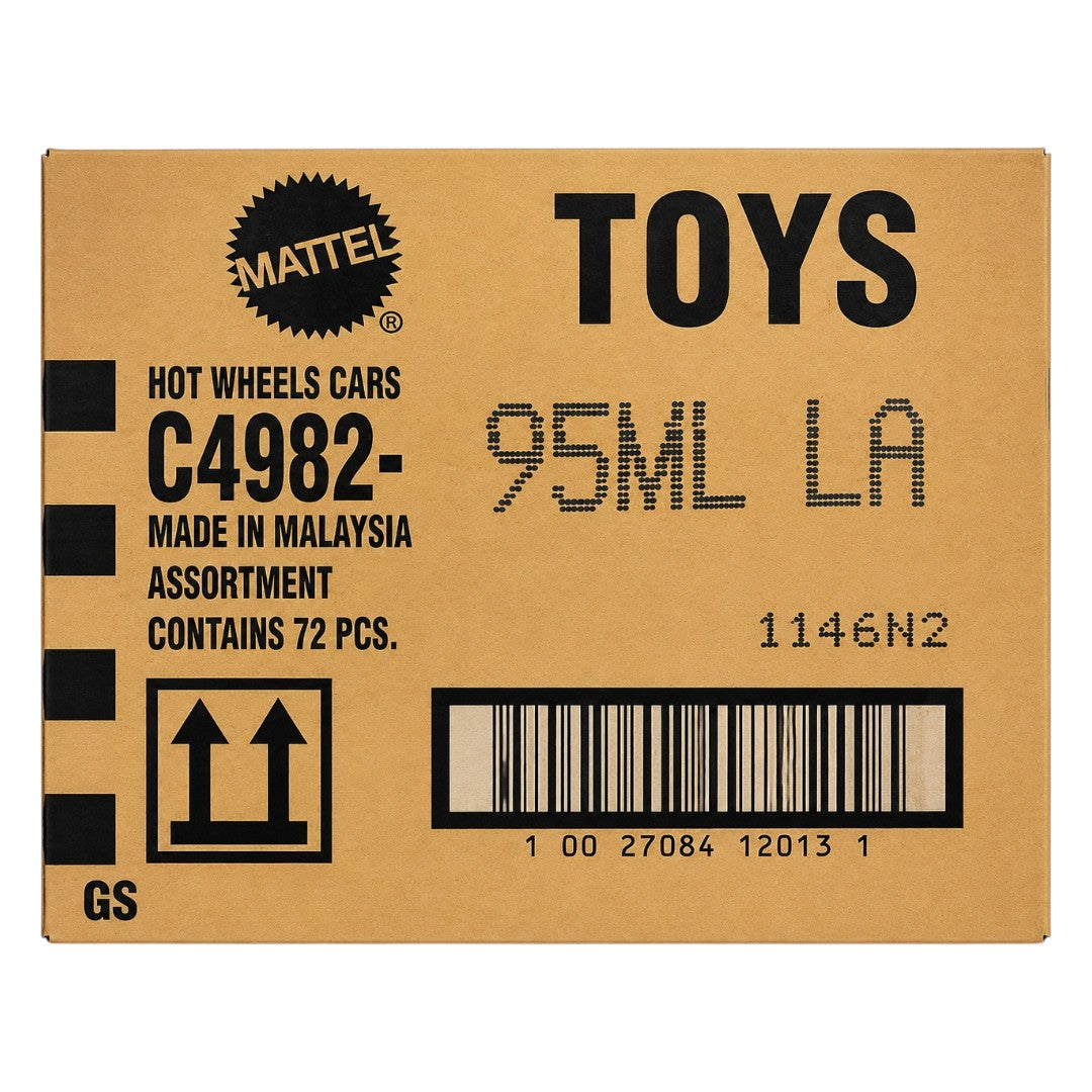 Hot Wheels 2026 Factory-Sealed L Case (95ML LA) – 72 Original Mattel 1:64 Die-Cast Cars | Brand New Unopened Master Carton